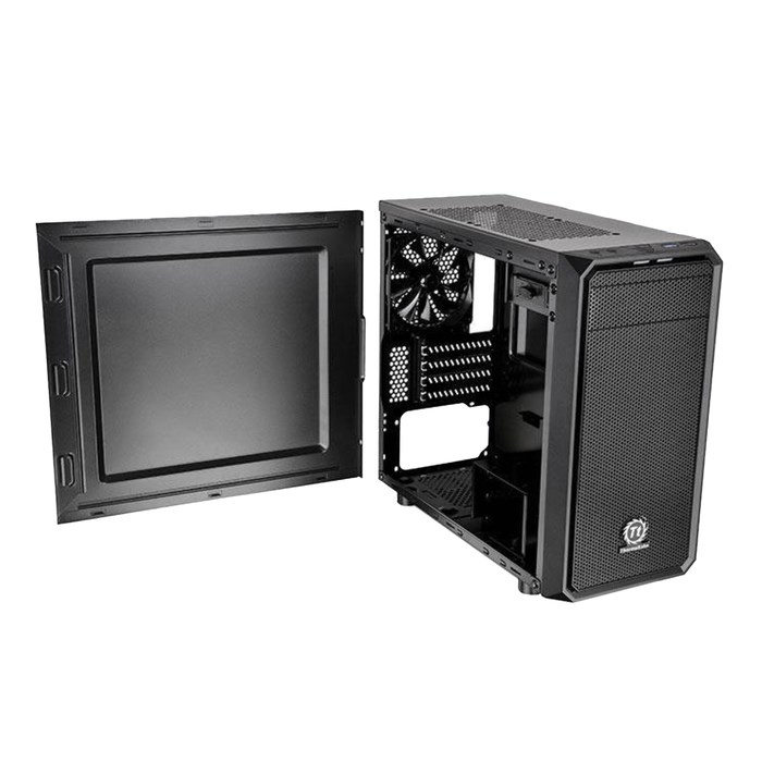 Корпус Thermaltake Versa H15, без БП, mATX, черный - фото 51366003