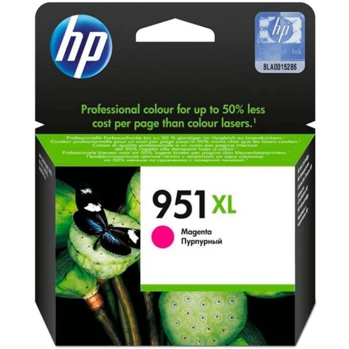 Картридж струйный HP №951XL CN047AE пурпурный для HP OJ Pro 8100/8600 (1500стр.) - фото 51366021