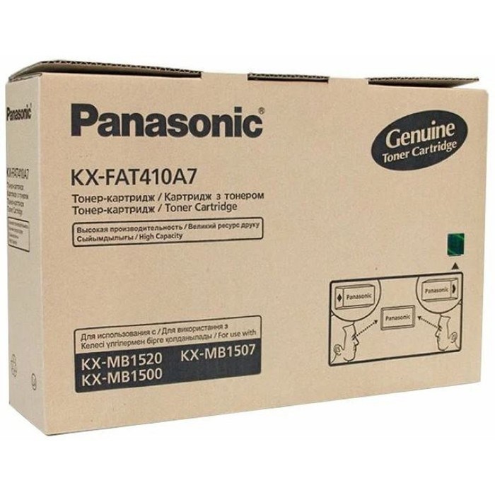 Тонер Картридж Panasonic KX-FAT410A черный для Panasonic KX-MB1500/1520 (2500стр.) - фото 51366069