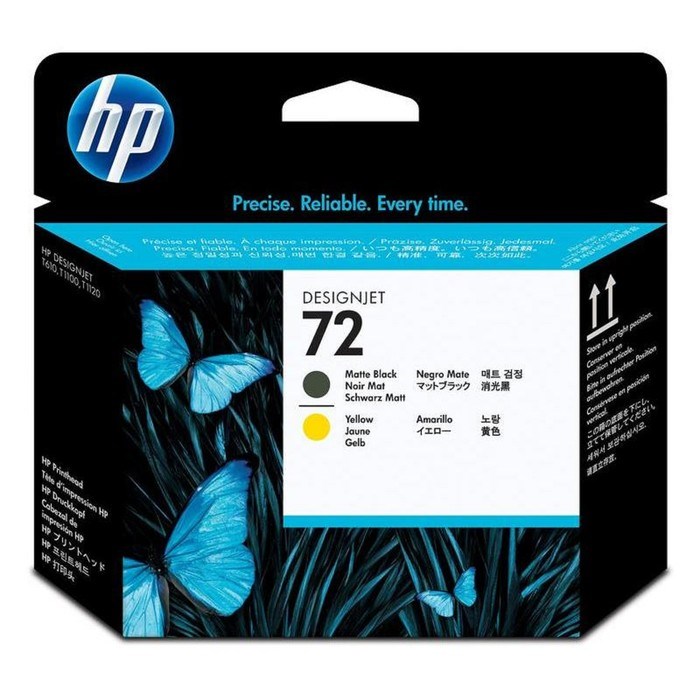 Картридж струйный HP №72 C9384A черный матовый/желтый печатающая головка для HP DJ T1100/T610   1724 - фото 51366127