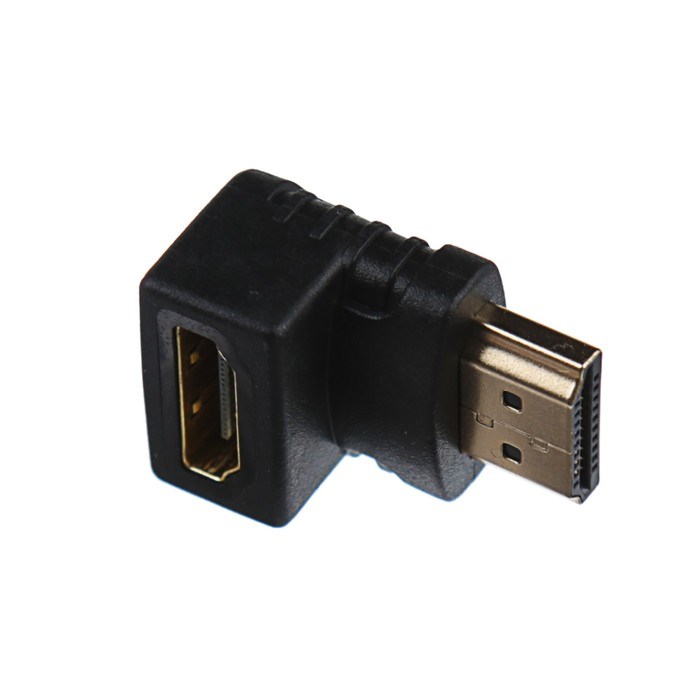 Переходник LuazON, HDMI (M) - HDMI (F), угловой - фото 51366271