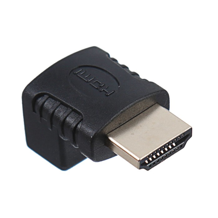 Переходник LuazON, HDMI (M) - HDMI (F), угловой - фото 51366272