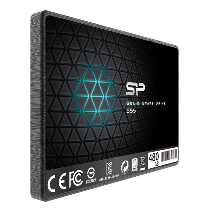 SSD накопитель Silicon Power Slim S55 480Gb (SP480GBSS3S55S25) SATA-III - фото 51366283