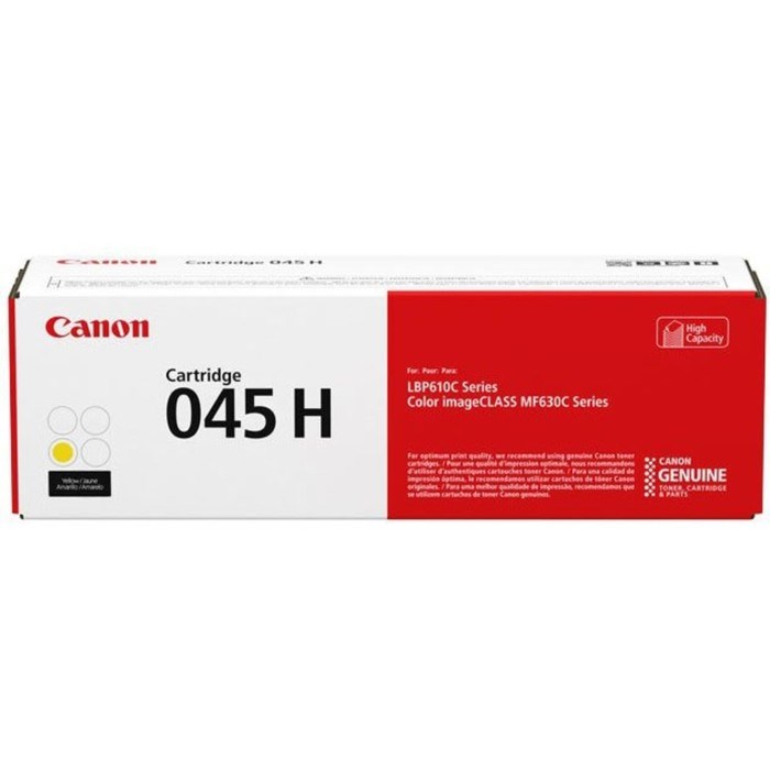 Картридж Canon 045 H Y 1243C002 для i-SENSYS MF630 (2200k), желтый - фото 51366375