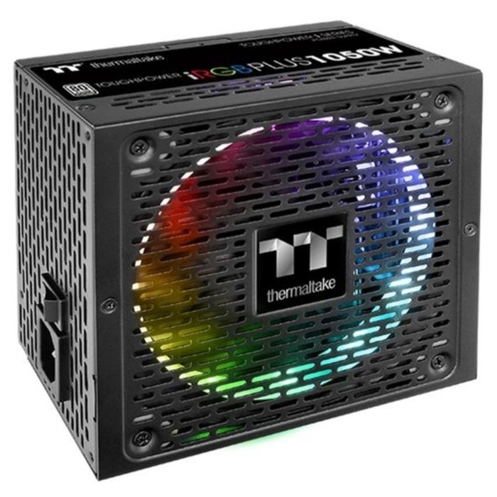 Блок питания Thermaltake ATX 1050W Toughpower iRGB Plus 80+ platinum APFC 140mm 12xSATA RTL   384033 - фото 51366442