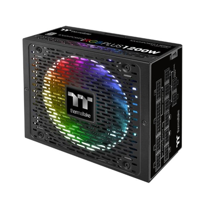 Блок питания Thermaltake ATX 1200W Toughpower iRGB Plus 80+ platinum APFC 140mm LED 12xSATA RTL   38 - фото 51366445