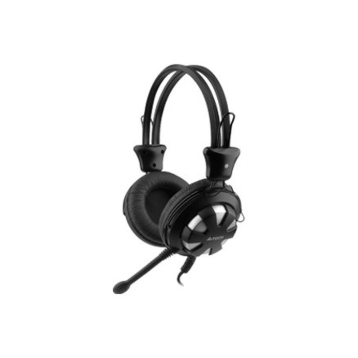 Наушники с микрофоном A4Tech HS-28 1.8м мониторы оголовье (HS-28 (BLACK)) черный - фото 51366612