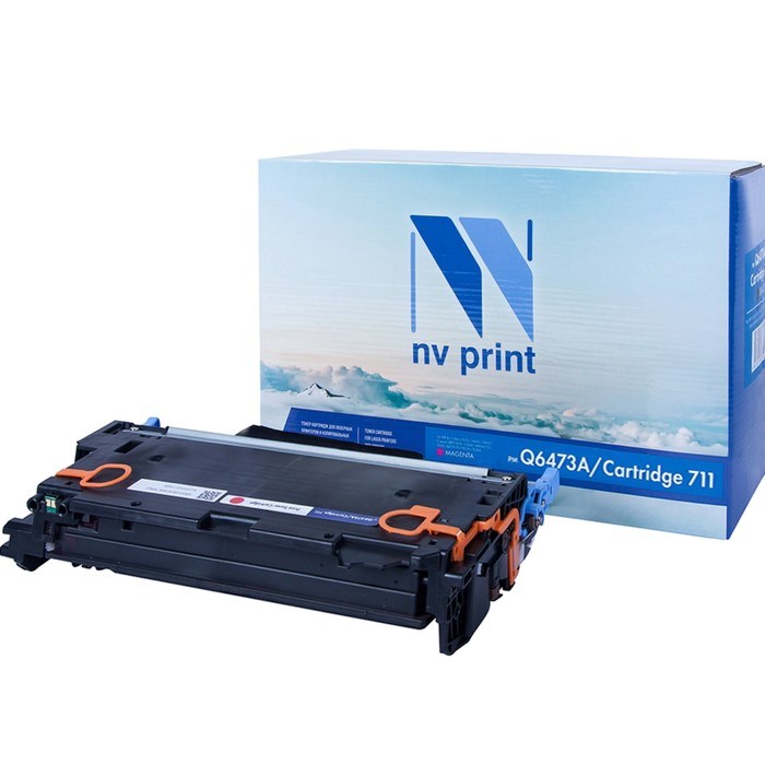 Картридж NV PRINT NV-Q6473A/NV-711 для HP LaserJet Color и Canon LBP (4000k), пурпурный - фото 51366794