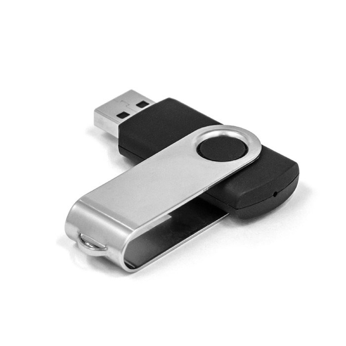 Флешка Mirex SWIVEL BLACK, 64 Гб, USB2.0, чт до 25 Мб/с, зап до 15 Мб/с, цвет черный-серый - фото 51366971