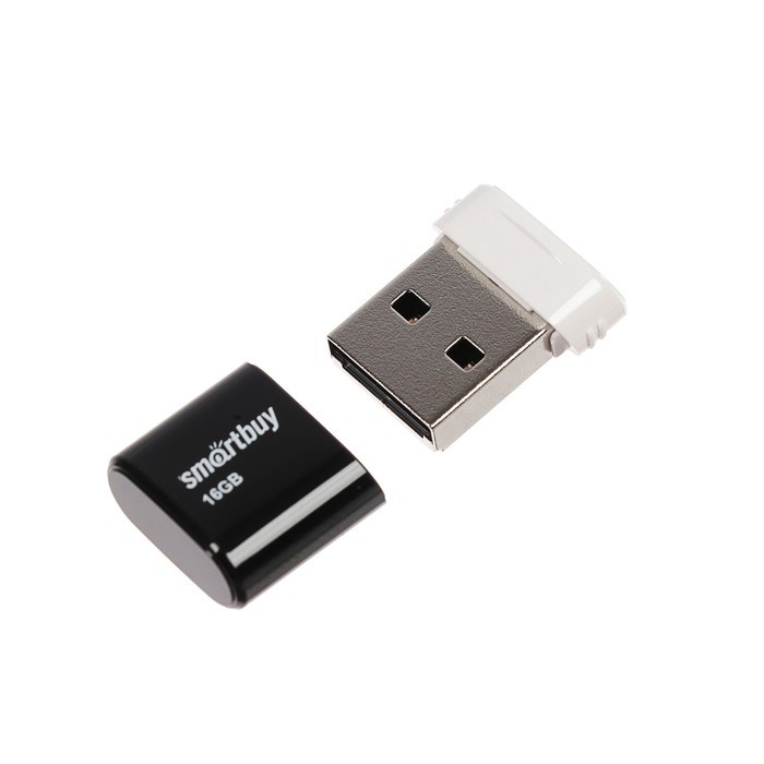 Флешка Smartbuy Lara, 16 Гб, USB2.0, чт до 25 Мб/с, зап до 15 Мб/с, черная - фото 51367049