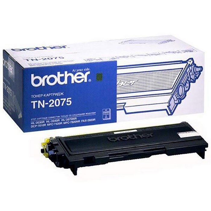 Картридж Brother TN2075 для HL-2030R/2040R/2070NR (2500k), черный - фото 51367146