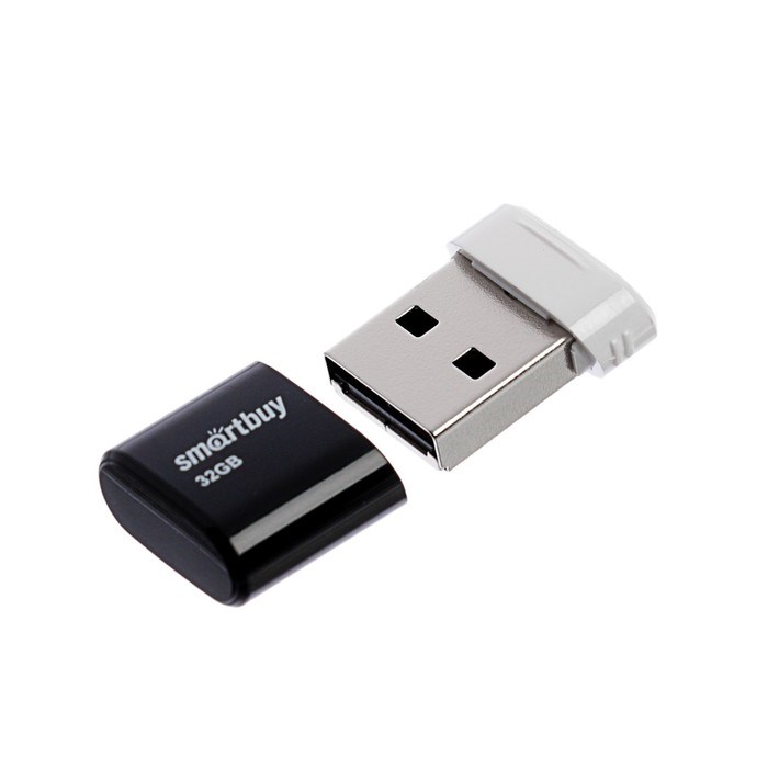 Флешка Smartbuy Lara, 32 Гб, USB2.0, чт до 25 Мб/с, зап до 15 Мб/с, черная - фото 51367404