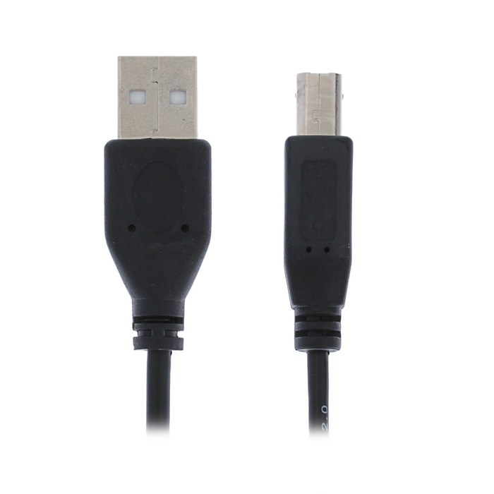 Кабель интерфейсный "Гарнизон" GCC-USB2-AMBM-1M, USB2.0, A(m)-B(m), до 480 Мб/с, 1 м, черный - фото 51367443