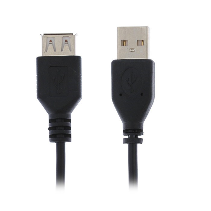 Кабель-удлинитель "Гарнизон" GCC-USB2-AMAF-1.8M, USB2.0, A(m)-A(f), 1.8 м, черный - фото 51367448