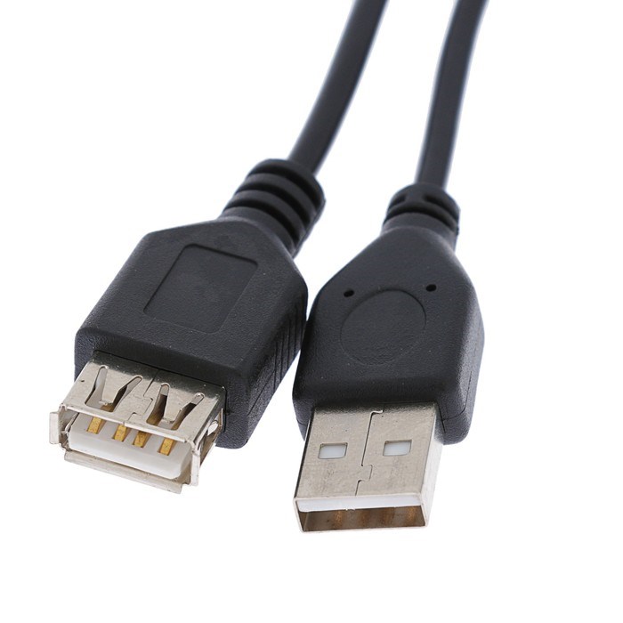 Кабель-удлинитель "Гарнизон" GCC-USB2-AMAF-1.8M, USB2.0, A(m)-A(f), 1.8 м, черный - фото 51367449