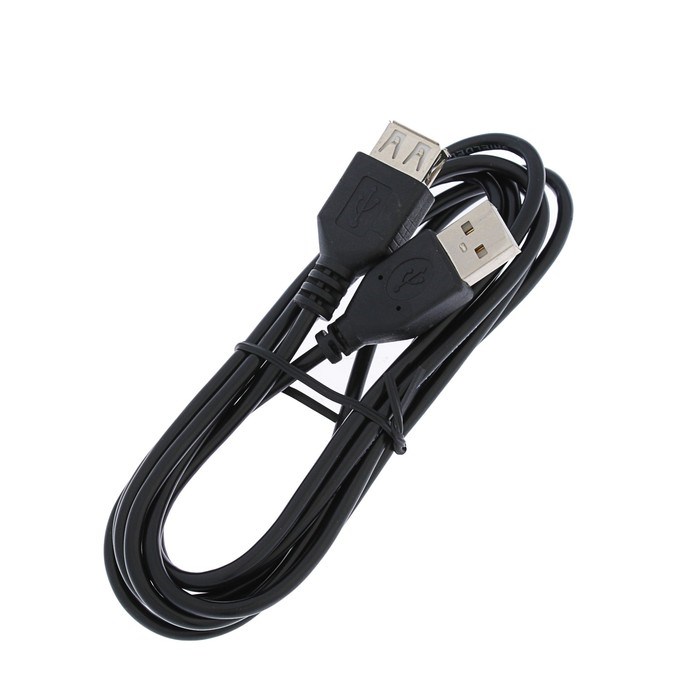 Кабель-удлинитель "Гарнизон" GCC-USB2-AMAF-1.8M, USB2.0, A(m)-A(f), 1.8 м, черный - фото 51367450