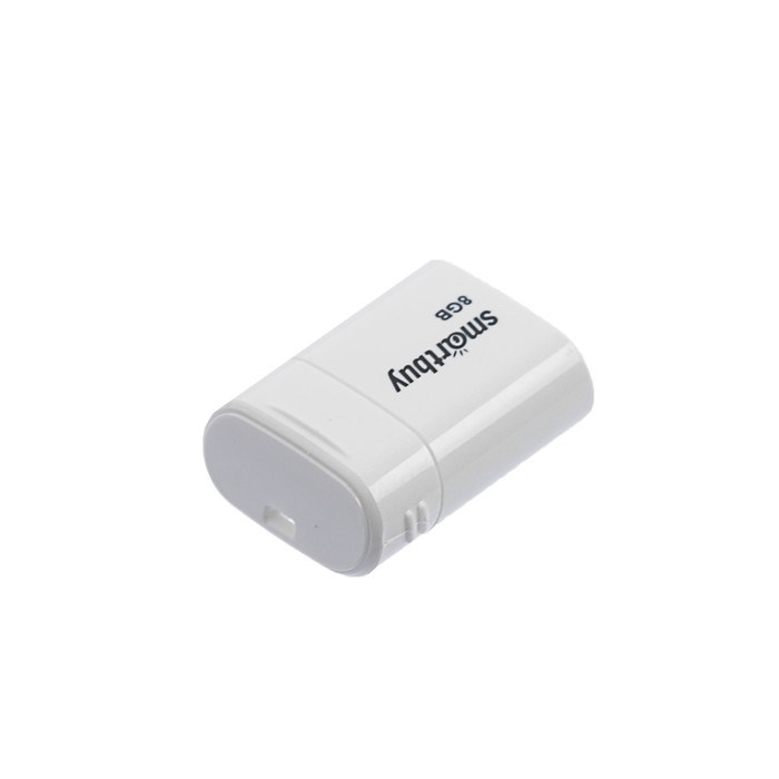 Флешка Smartbuy Lara, 8 Гб, USB2.0, чт до 25 Мб/с, зап до 15 Мб/с, белая - фото 51367460