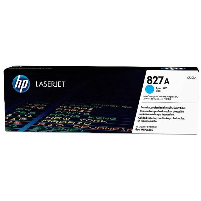 Тонер Картридж HP 827A CF301A голубой для HP CLJ Ent M880 - фото 51367499