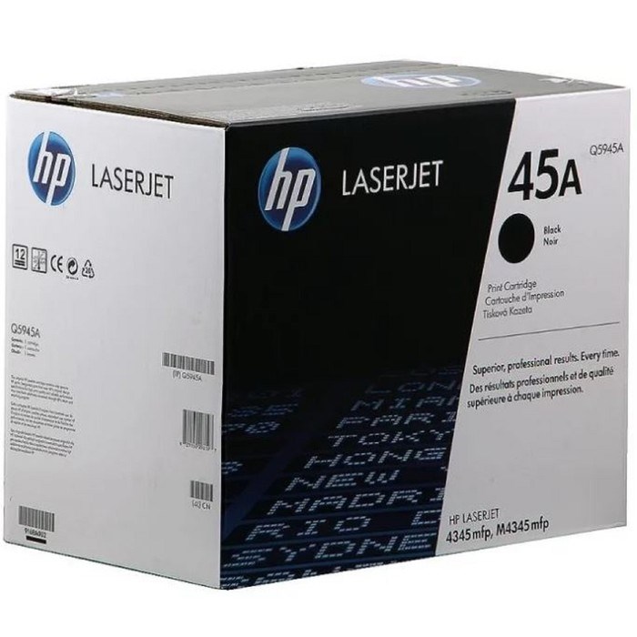 Тонер Картридж HP Q5945A черный для HP LJ 4345 (18000стр.) - фото 51367516