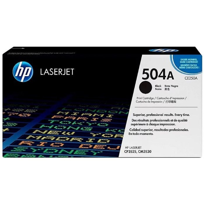 Картридж HP 504A CE250A для CM3530/CP3525 (5000k), черный - фото 51367542