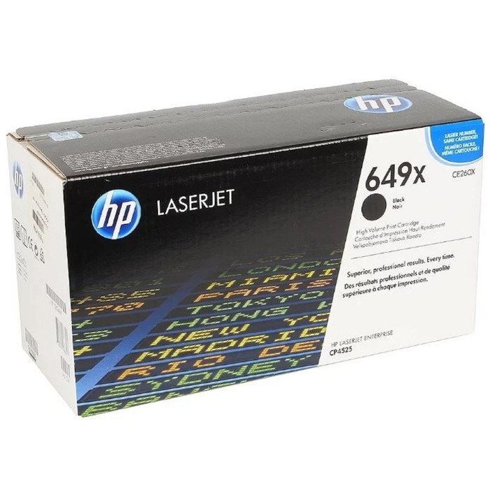 Тонер Картридж HP 649X CE260X черный для HP CLJ CP4525 (17000стр.) - фото 51367555