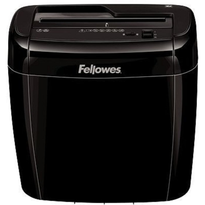 Шредер Fellowes PowerShred 36C (P-4), фрагмен 4x40мм,6 листов одн,скрепки,скобы,пл.карты,12л - фото 51368026