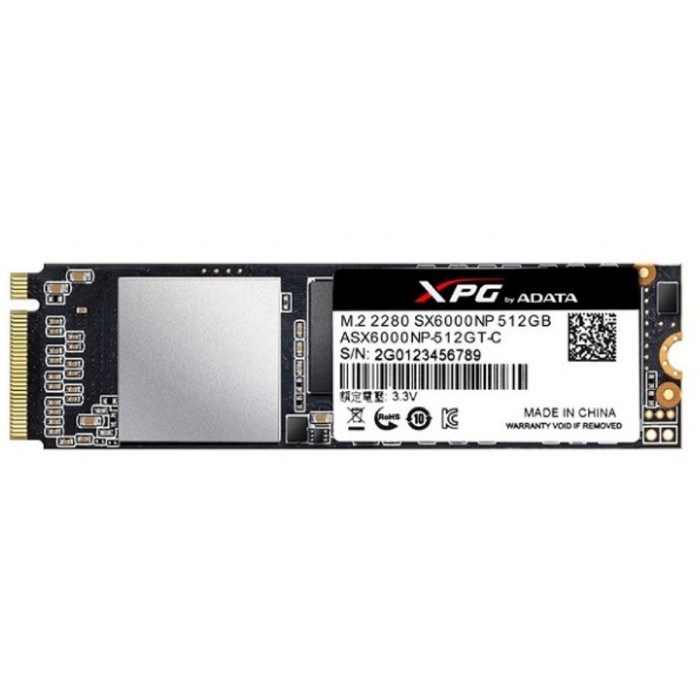 Накопитель SSD A-Data XPG SX6000 Pro M.2 2280 ASX6000PNP-512GT-C, 512Гб, PCI-E x4 - фото 51368269