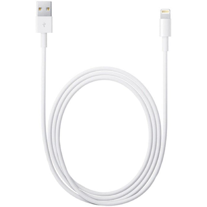 Кабель Apple (MD819ZM/A), Lightning - USB A, 2 м, белый - фото 51368291