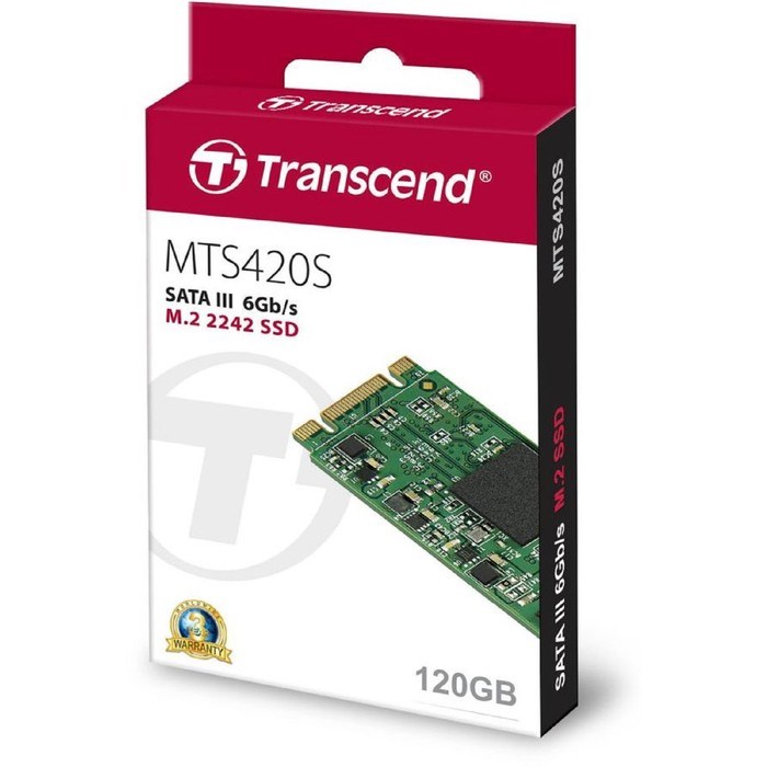 Накопитель SSD Transcend M.2 2242 TS120GMTS420S, 120Гб, SATA III - фото 51368333