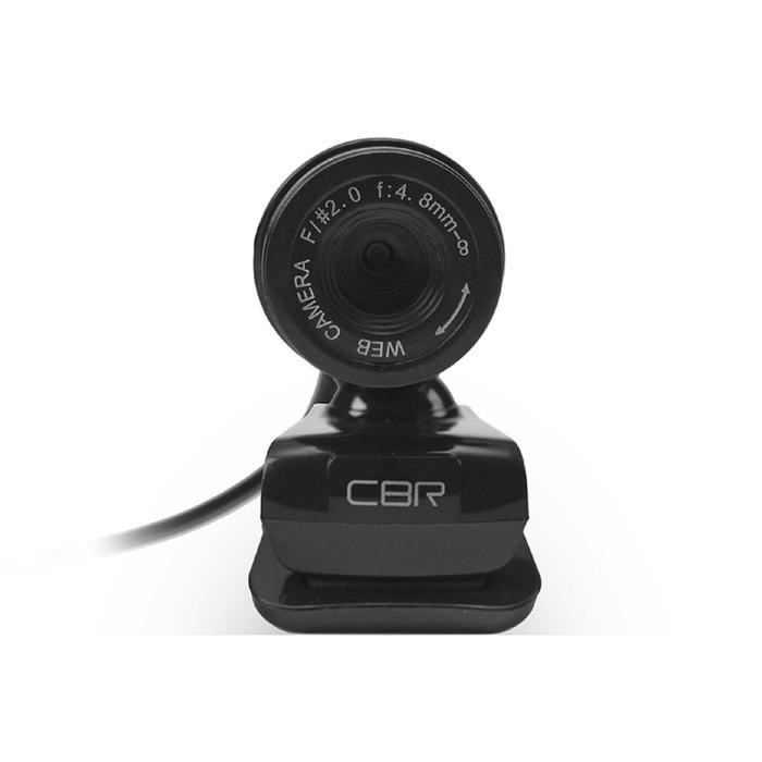 Веб-камера CBR CW 830M Black, 0.3 МП, 640х480, USB 2.0, микрофон, чёрная - фото 51368370