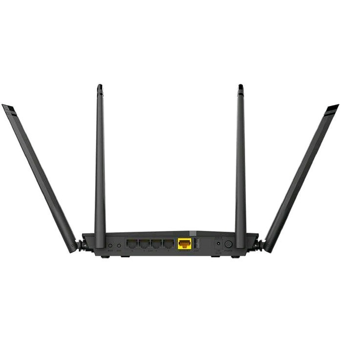 Wi-Fi роутер беспроводной D-Link DIR-825 (DIR-825/RU/R), 10/100/1000 Мбит, 4G, чёрный - фото 51368401