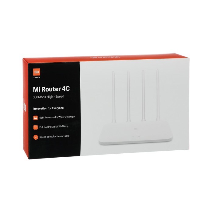 Wi-Fi роутер  беспроводной Xiaomi Mi WiFi Router 4C (4C), 10/100 Мбит, белый - фото 51368445