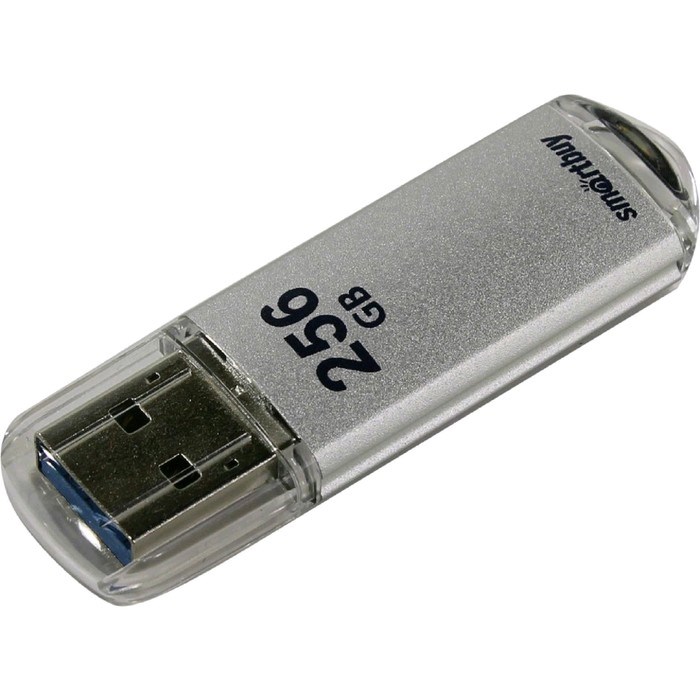 Флешка USB 3.0 SmartBuy V-Cut Silver SB256GBVC-S3, 256Гб, серебристый - фото 51368590