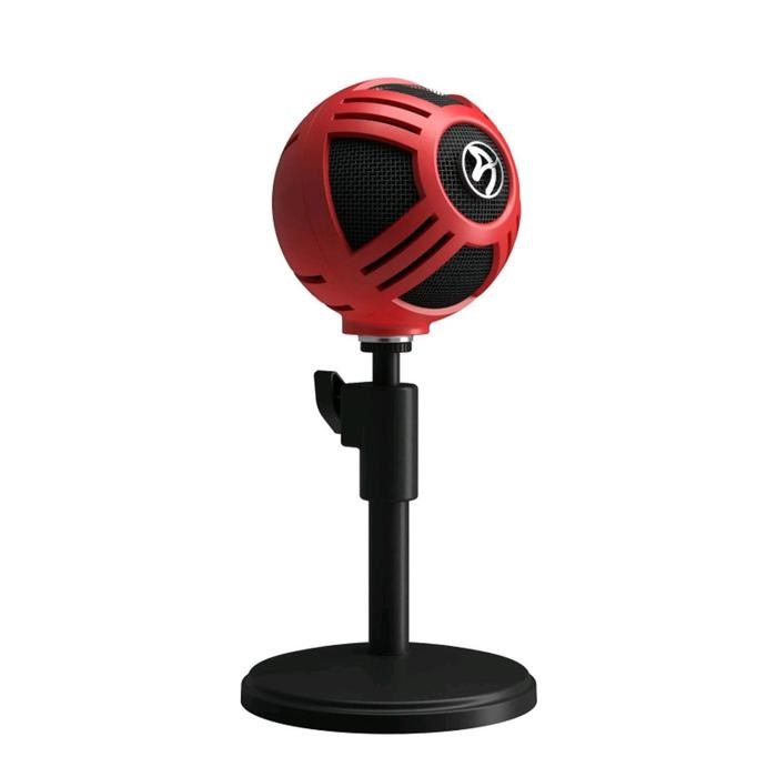 Микрофон компьютерный Arozzi Sfera, 50-16000 Гц, 44 дБ, USB, 1.8 м, красный - фото 51368759