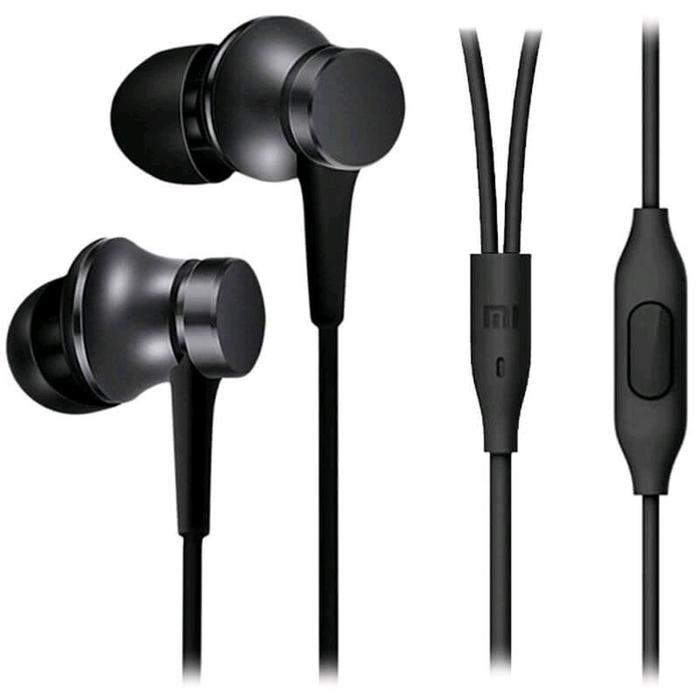 Наушники XIAOMI Mi In-Ear Headphones Basic, вакуумные, микрофон, черные (ZBW4354TY) - фото 51368790