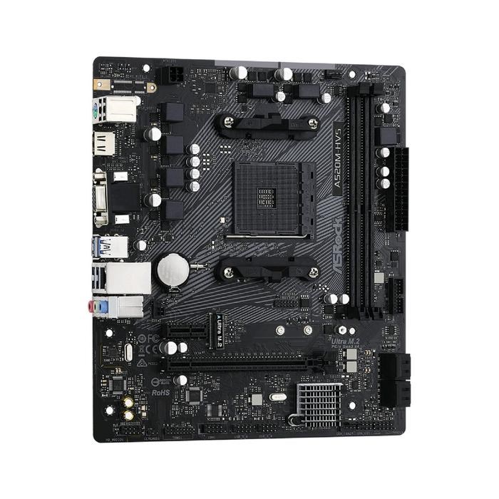 Материнская плата Asrock A520M-HVS, AM4, A520, 2xDDR4, VGA, HDMI, mATX - фото 51368920