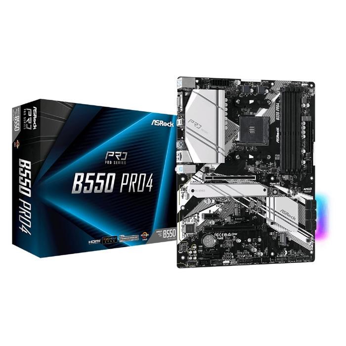 Материнская плата Asrock B550 PRO4, AM4, B550, 4xDDR4, VGA, HDMI, ATX - фото 51368938