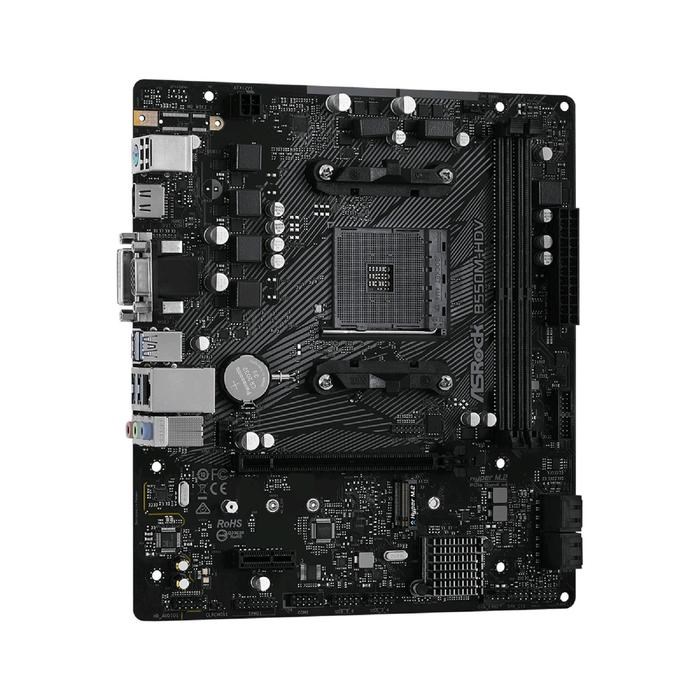 Материнская плата Asrock B550M-HDV, AM4, B550, 2xDDR4, VGA, DVI, HDMI, mATX - фото 51368945