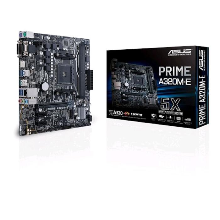 Материнская плата Asus PRIME A320M-E, AM4, A320, 2xDDR4, VGA, DVI, HDMI, mATX - фото 51368953