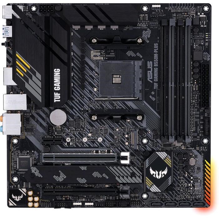 Материнская плата Asus TUF GAMING B550M-PLUS, AM4, B550, 4xDDR4, HDMI, DP, mATX - фото 51368990