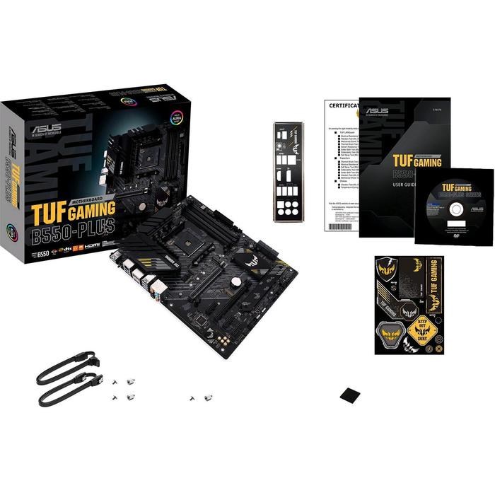 Материнская плата Asus TUF GAMING B550-PLUS, AM4, B550, 4xDDR4, HDMI, DP, ATX - фото 51368997