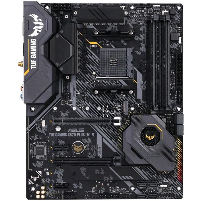 Материнская плата Asus TUF GAMING X570-PLUS (WI-FI), AM4, X570, 4xDDR4, HDMI, DP, ATX - фото 51368998