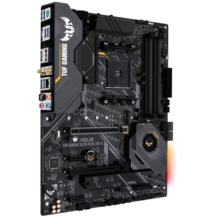 Материнская плата Asus TUF GAMING X570-PLUS (WI-FI), AM4, X570, 4xDDR4, HDMI, DP, ATX - фото 51368999