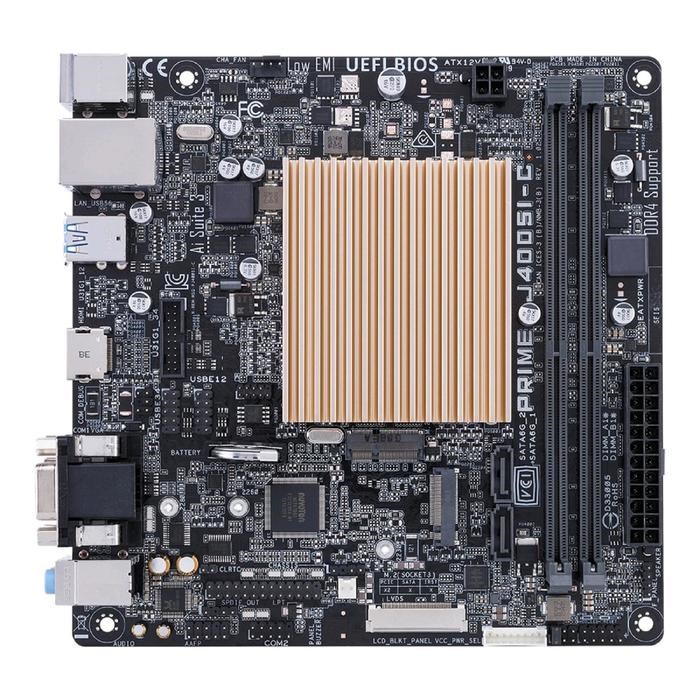 Материнская плата Asus PRIME J4005I-C, 2xDDR4, VGA, HDMI, mini-ITX - фото 51369042