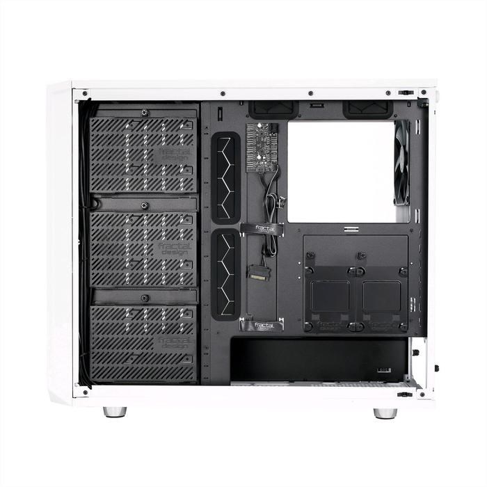 Корпус Fractal Design Meshify S2 White TG, без БП, E-ATX, Midi-Tower, белый - фото 51369294