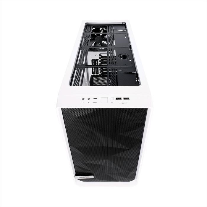 Корпус Fractal Design Meshify S2 White TG, без БП, E-ATX, Midi-Tower, белый - фото 51369297