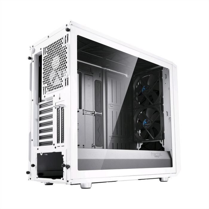 Корпус Fractal Design Meshify S2 White TG, без БП, E-ATX, Midi-Tower, белый - фото 51369303