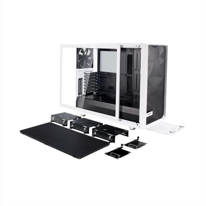 Корпус Fractal Design Meshify S2 White TG, без БП, E-ATX, Midi-Tower, белый - фото 51369304