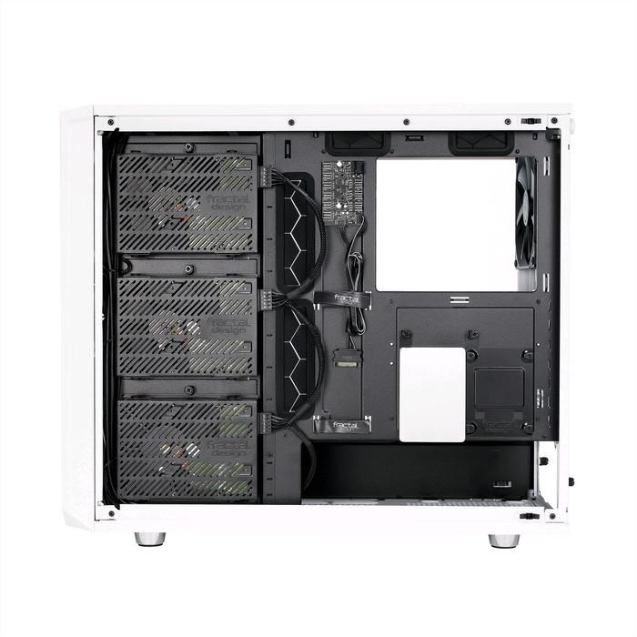 Корпус Fractal Design Meshify S2 White TG, без БП, E-ATX, Midi-Tower, белый - фото 51369316