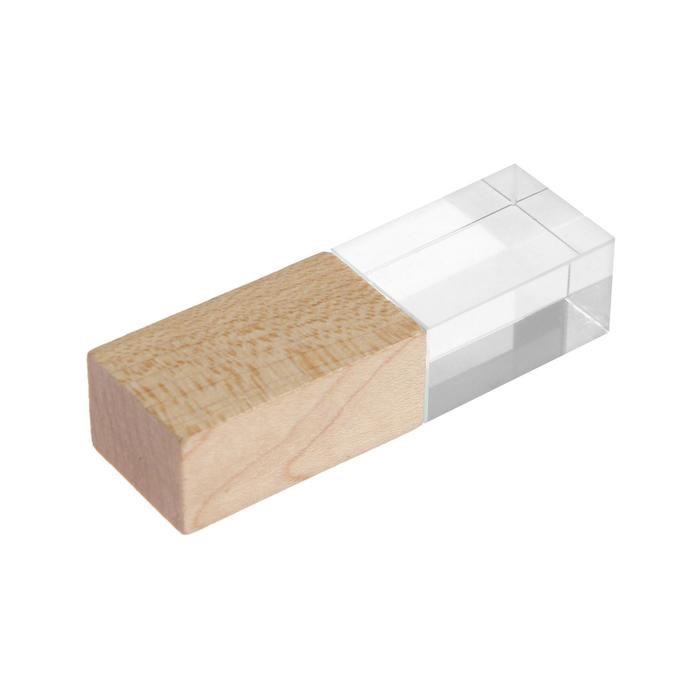 Флешка E 310 Wood BL, 32 ГБ, USB2.0, чт до 25 Мб/с, зап до 15 Мб/с, кристалл в дереве - фото 51369336